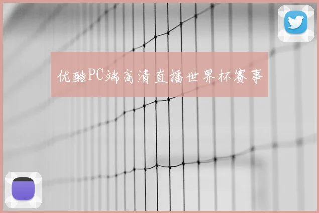 优酷PC端高清直播世界杯赛事